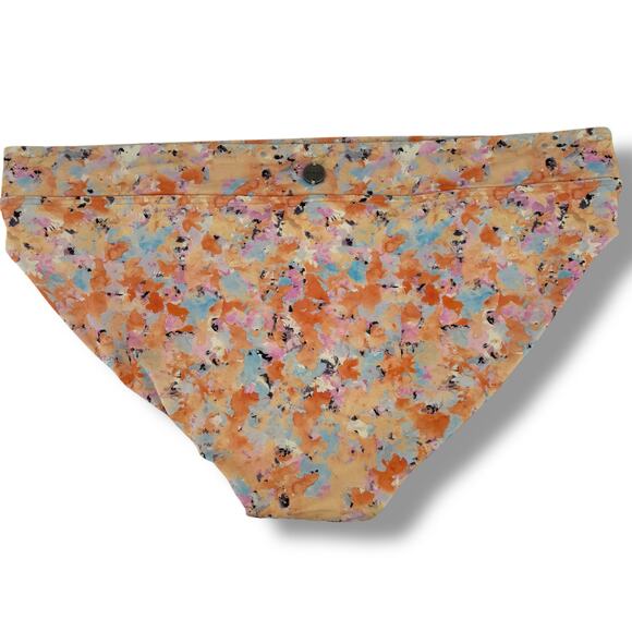 Prana Summer Wave Bikini Bottoms Womes Size Large Swim Bathing Suit Floral - Picture 2 of 7